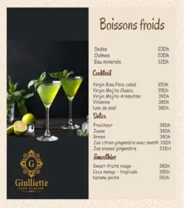 menu giuliette cafe restaurant a casablanca 01 21