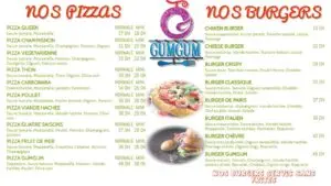 Les menus · 2
