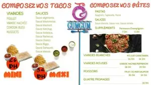 Les menus · 1