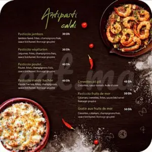 gusto pasta menu restaurant italien a casablanca 7