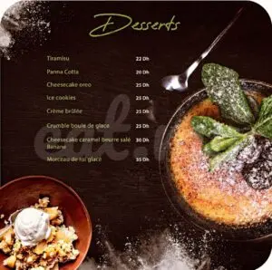 gusto pasta menu restaurant italien a casablanca 8