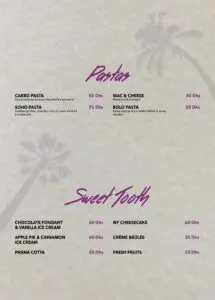 Menus · 1