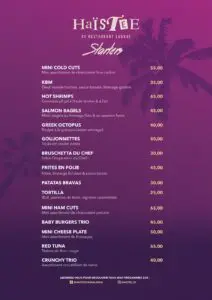 Menus · 2