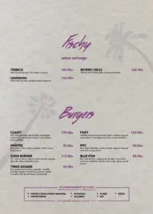 Menus · 5