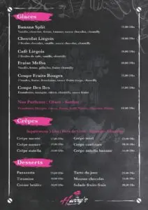 Les menus · 1