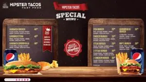 Les menus · 1