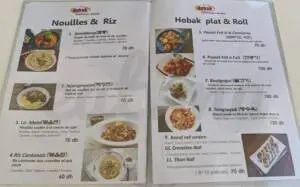 Menu HOBAK restaurant coréen Agadir June 2023 315716