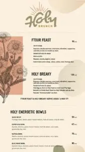 holy brunch MENU restaurant casablanca 4
