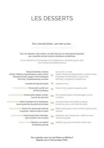 Les menus · 1