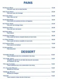 Les menus · 5