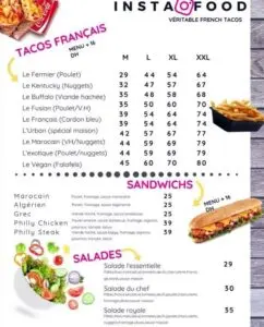 Instafood Rabat Menu Restaurant 1 1