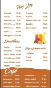menu jeys marrakech 1