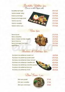 Menu Kamora Tanger April 2026 562713-508900