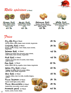 Menus · 7