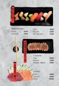 Menu Katai Sushi Agadir August 2023 162117-618900
