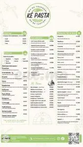 Menu Ké Pasta Marrakech September 2023 395420-616300