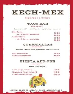Les menus · 1