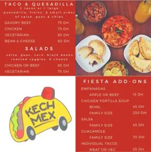 Les menus · 2