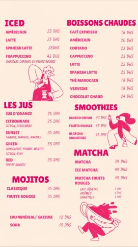 Menu de Kroisty à Casablanca