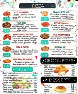 Les menus · 3