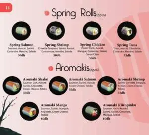 kyoto sushi menu restaurant asiatique casablanca agadir 11