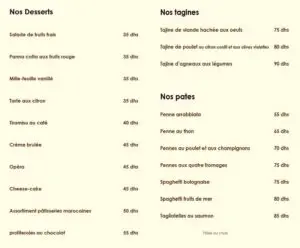 Menus · 5
