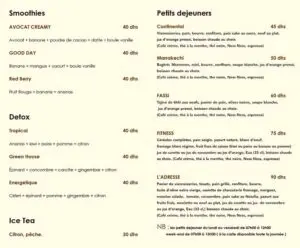 Menus · 1