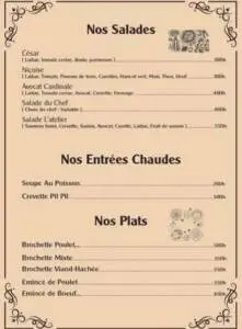 Menu L'atelier Des Saveurs Oujda July 2023 454912-544400