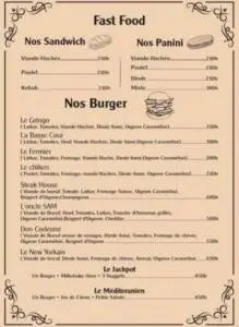 Menu L'atelier Des Saveurs Oujda July 2023 414912-735200