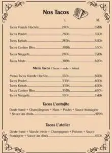 Menu L'atelier Des Saveurs Oujda July 2023 404912-611800