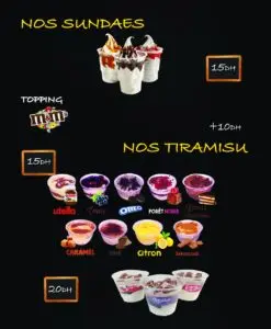 Les menus · 1