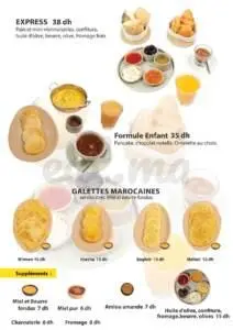 Menu L'étincelle café restaurant Marrakech March 2024 452216-226800