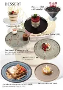 Menu L'étincelle café restaurant Marrakech March 2024 392216-303800