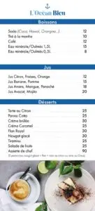 Les menus · 5