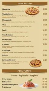 Menu La baget chef marrakech mai 2023 5