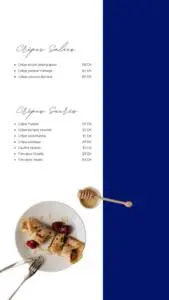 Menu La baguette française Casablanca