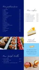 Menu La baguette française Casablanca
