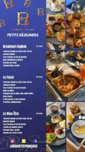 menu la baguette francaise casablanca 2