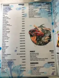 Les menus · 2
