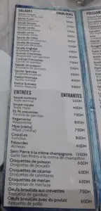 Les menus · 4