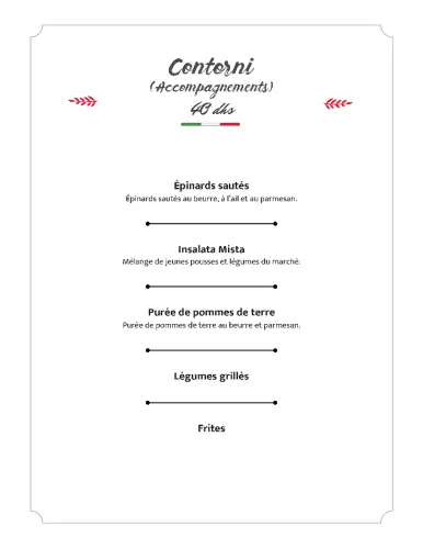 Menu de La Casa Napoli à Marrakech — page 15