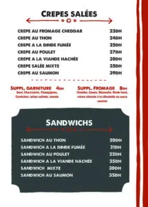 La Castella Salé Menu 3