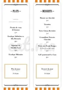la caza traiteur menu restaurant italien casablanca 2022 3
