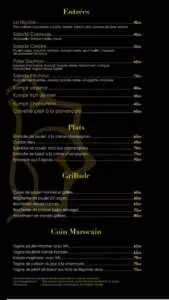 menu la creole restaurant casablanca 1