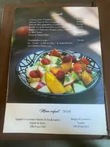 Menu La Ferme Medina Marrakech December 2023 291910-295600