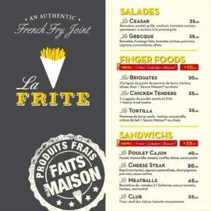 La Frite Casablanca Menu Restaurant 2