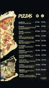 menu la madre restaurant a casablanca 4