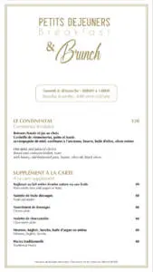 Menu LA PERGOLA Casablanca August 2023 401414-800800