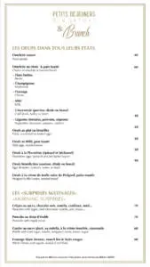 Menu LA PERGOLA Casablanca August 2023 401414-586800