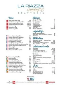 Les menus · 2